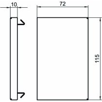 Piesă de capăt OBO GS-E70110 alb pur