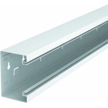 Canal cablu pt. montaj aparataj din tablă oțel OBO GS-S70110 70x110 alb pur ,făra halogen-ignifug