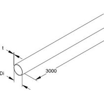 Țeavă metalica neteda din aluminiu M40 conform EN 61386-1