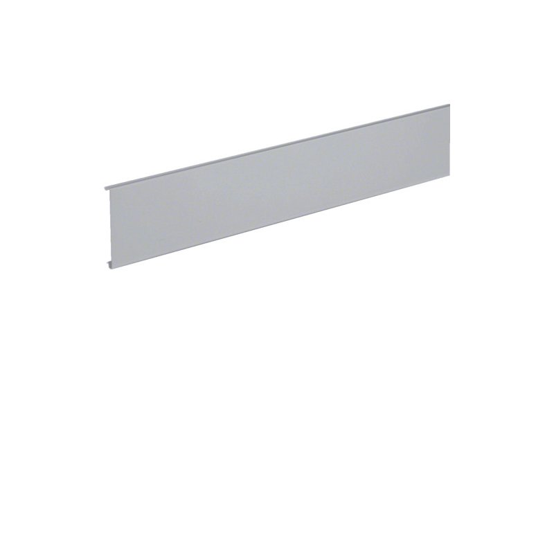 Capac canal cablu aparataj la BRS Lățime 80mm din tablă de oțel in gri deschis  , Hager BRS08027035