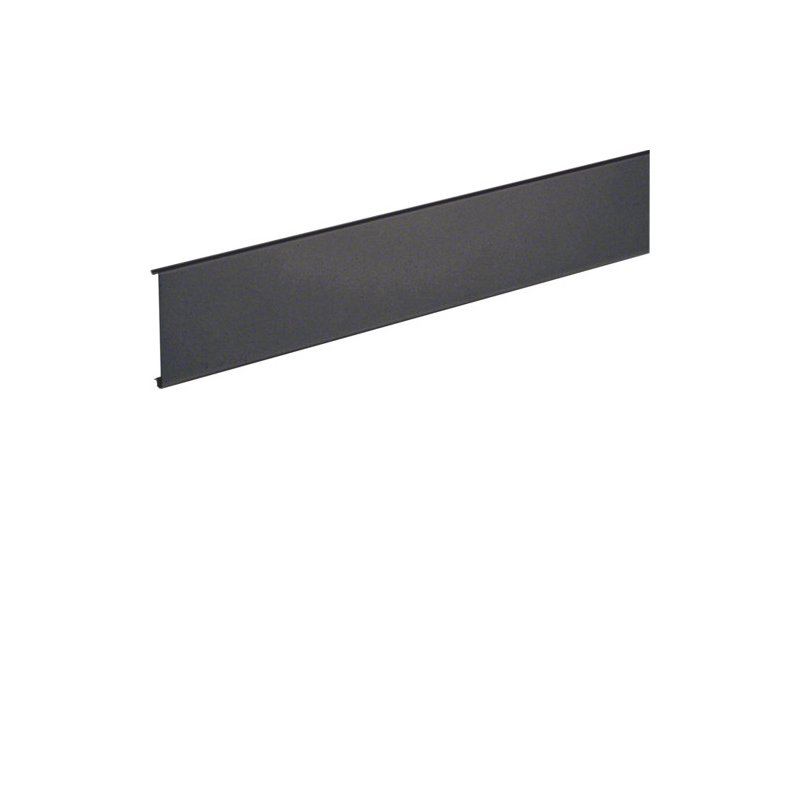 Capac canal cablu aparataj la BRS cu OT 80mm din tablă de oțel in negru grafit  , Hager BRS08029011