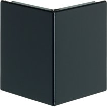 Capac colț exterior la BRS 80mm din tablă de oțel in negru grafit  , Hager BRS0802A9011