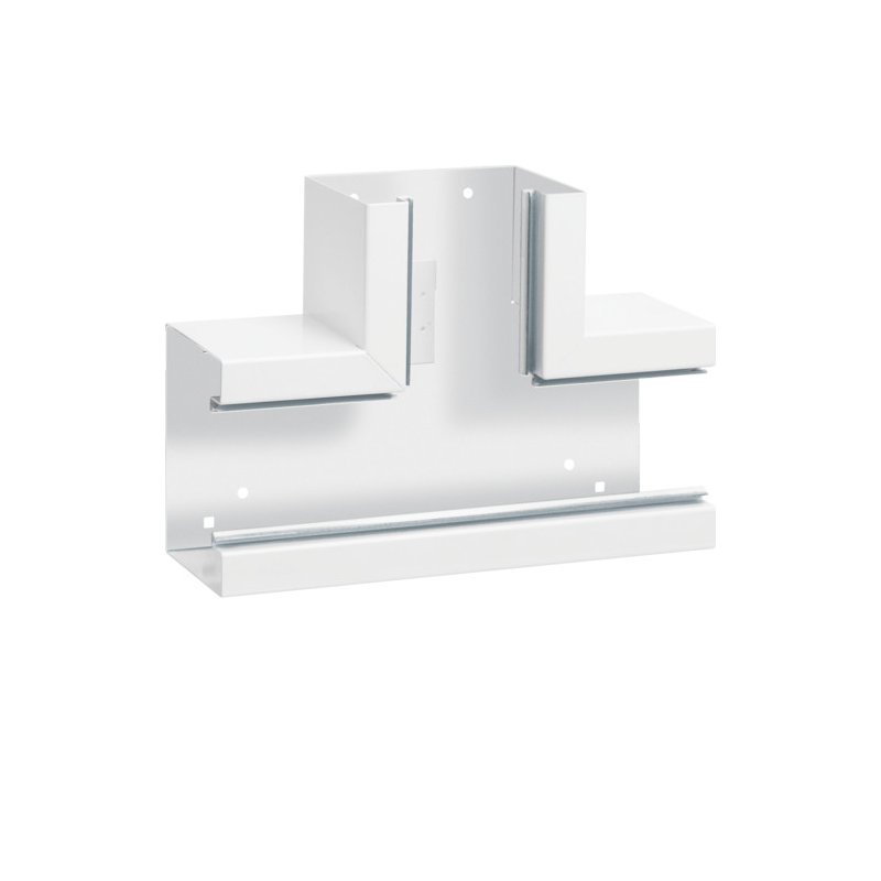 Element T din profil de bază la BRS 100x130mm Capac 80mm din tablă de oțel alb  , Hager BRS10013089010