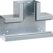 Element T din profil de bază la BRS 100x130mm Capac 80mm din tablă de oțel zincat , Hager BRS1001308VERZ