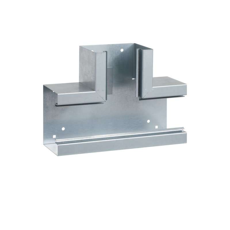 Element T din profil de bază la BRS 100x130mm Capac 80mm din tablă de oțel zincat , Hager BRS1001308VERZ