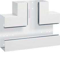 Element T din profil de bază la BRS 100x210mm Capac 80mm din tablă de oțel alb  , Hager BRS10021089010
