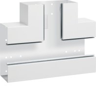 Element T din profil de bază la BRS 100x210mm Capac 80mm tablă de oțel alb uz. , Hager BRS10021089016