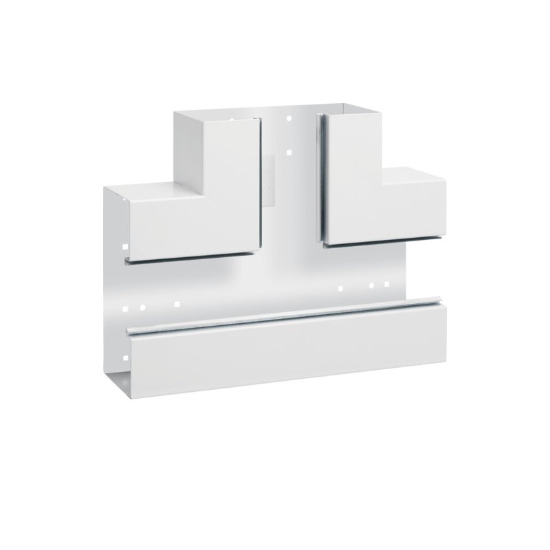 Element T din profil de bază la BRS 100x210mm Capac 80mm tablă de oțel alb uz. , Hager BRS10021089016