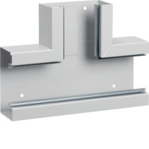 Element T din profil de bază tablă de oțel la BRS 68x130mm Capac 80mm gri deschis  , Hager BRS6513087035