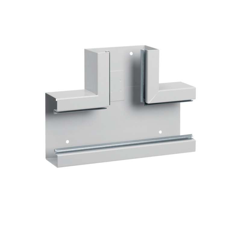 Element T din profil de bază tablă de oțel la BRS 68x130mm Capac 80mm gri deschis  , Hager BRS6513087035
