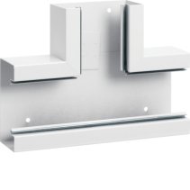 Element T din profil de bază tablă de oțel la BRS 68x130mm Capac 80mm alb  , Hager BRS6513089010