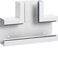Element T din profil de bază tablă de oțel la BRS 68x130mm Capac 80mm alb  , Hager BRS6513089010