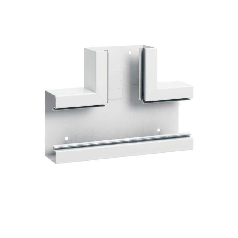Element T din profil de bază tablă de oțel la BRS 68x130mm Capac 80mm alb  , Hager BRS6513089010