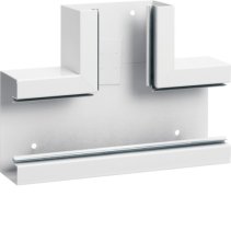 Element T din profil de bază la BRS 68x130mm Capac 80mm tablă de oțel alb uz. , Hager BRS6513089016