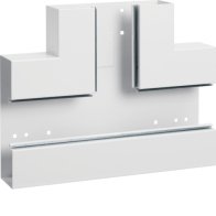 Element T din profil de bază tablă de oțel la BRS 68x210mm Capac 80mm alb  , Hager BRS6521089010