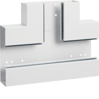 Element T din profil de bază la BRS 68x210mm Capac 80mm tablă de oțel alb uz. , Hager BRS6521089016