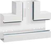 Element T din profil de bază la BRS 85x170mm Capac 80mm din tablă de oțel in alb  , Hager BRS8517089010