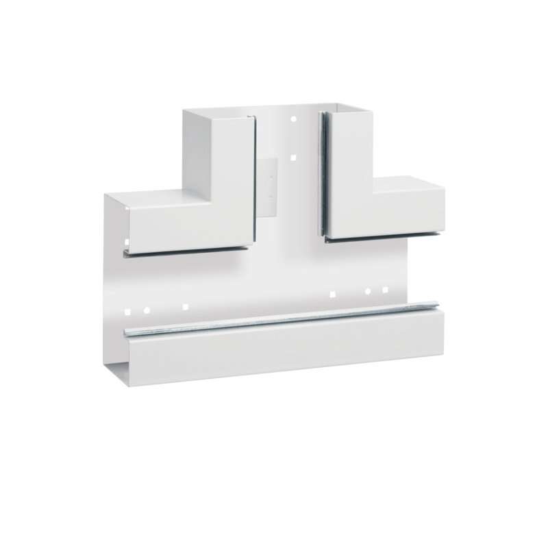 Element T din profil de bază la BRS 85x170mm Capac 80mm din tablă de oțel in alb  , Hager BRS8517089010