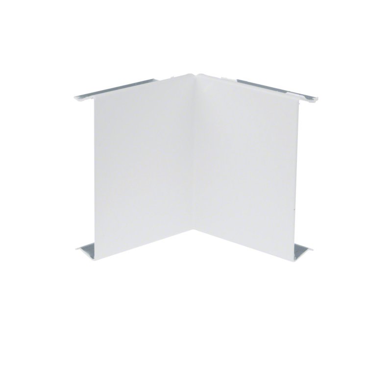 Capac colț interior la BRS 80mm din tablă de oțel in alb  , Hager BRS0802I9010