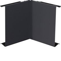 Capac colț interior la BRS 80mm din tablă de oțel in negru grafit  , Hager BRS0802I9011