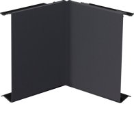 Capac colț interior la BRS 80mm din tablă de oțel in negru grafit  , Hager BRS0802I9011