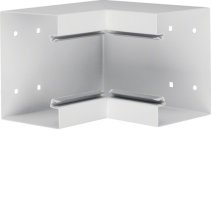 Colț interior din profil de bază la BRS 100x130mm Capac 80mm din tablă de oțel alb  , Hager BRS10013049010