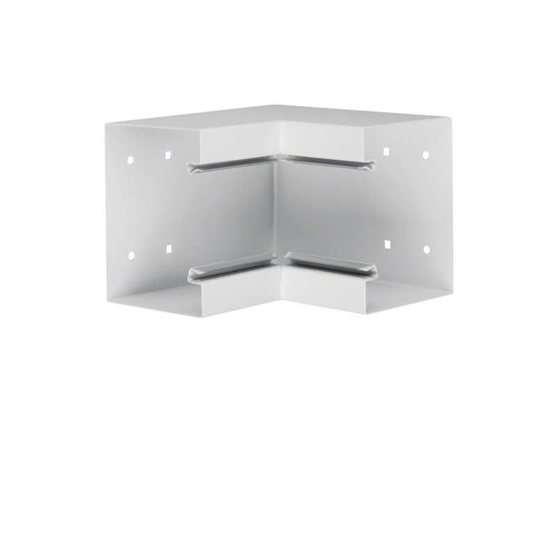 Colț interior din profil de bază la BRS 100x130mm Capac 80mm din tablă de oțel alb  , Hager BRS10013049010
