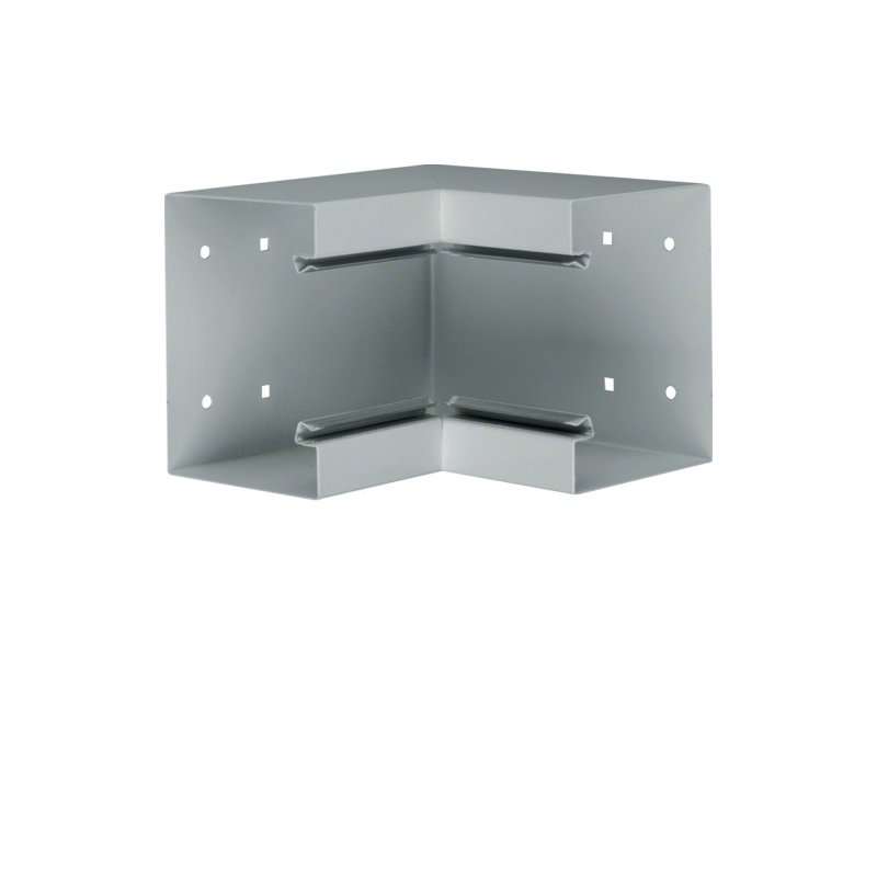 Colț interior din profil de bază la BRS 100x130mm Capac 80mm din tablă de oțel zincat , Hager BRS1001304VERZ