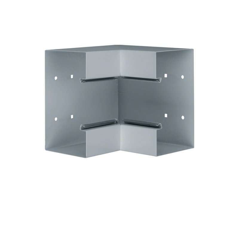 Colț interior din profil de bază la BRS 100x170mm Capac 80mm din tablă de oțel zincat , Hager BRS1001704VERZ