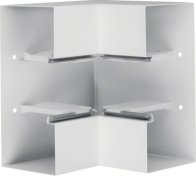 Colț interior din profil de bază la BRS 100x210mm Capac 80mm din tablă de oțel alb  , Hager BRS10021049010