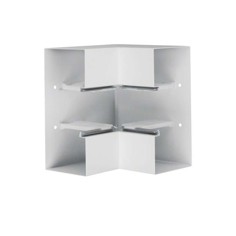Colț interior din profil de bază la BRS 100x210mm Capac 80mm din tablă de oțel alb  , Hager BRS10021049010