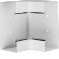 Colț interior din profil de bază la BRS 100x210mm Capac 120mm din tablă de oțel alb  , Hager BRS1002104B9010