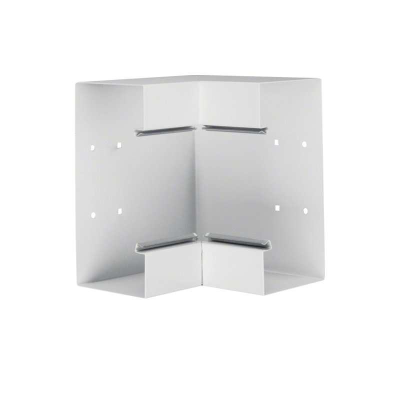 Colț interior din profil de bază la BRS 100x210mm Capac 120mm din tablă de oțel alb  , Hager BRS1002104B9010