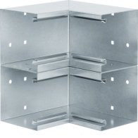 Colț interior din profil de bază la BRS 100x210mm OT 2x80mm din tablă de oțel zincat , Hager BRS1002104DVERZ
