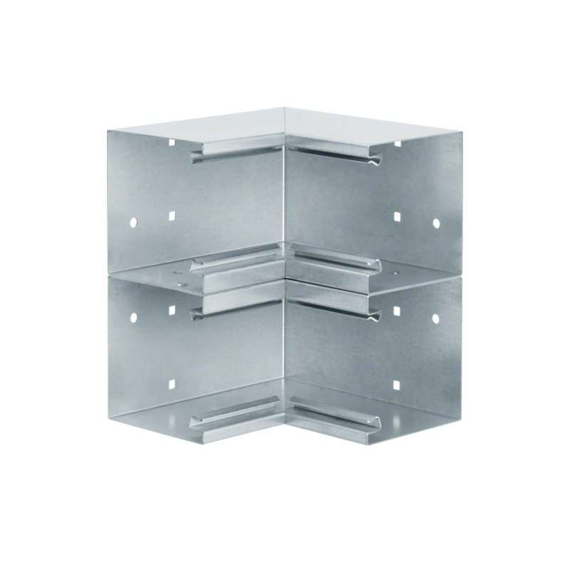 Colț interior din profil de bază la BRS 100x210mm OT 2x80mm din tablă de oțel zincat , Hager BRS1002104DVERZ