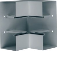 Colț interior din profil de bază la BRS 100x210mm Capac 80mm din tablă de oțel zincat , Hager BRS1002104VERZ