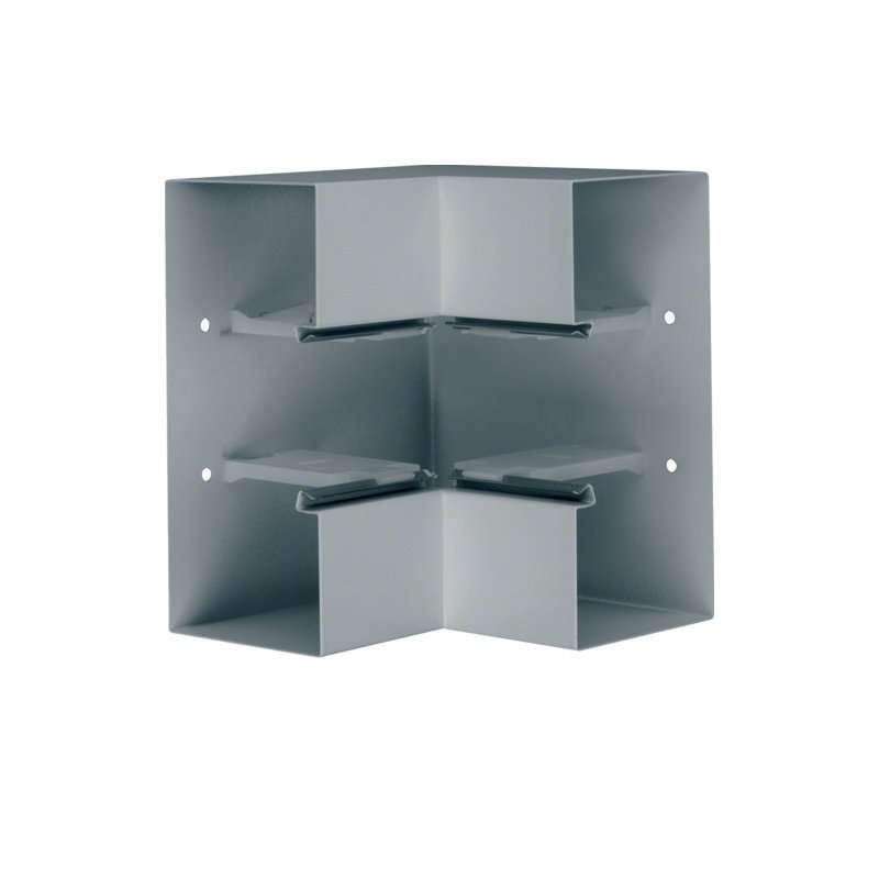 Colț interior din profil de bază la BRS 100x210mm Capac 80mm din tablă de oțel zincat , Hager BRS1002104VERZ