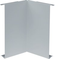 Capac colț interior la Canal cablu aparataj BRS 120mm din tablă de oțel zincat , Hager BRS1202IVERZ