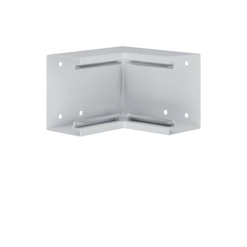 Colț interior din profil de bază tablă de oțel la BRS 70x100mm Capac 80mm gri deschis  , Hager BRS6510047035