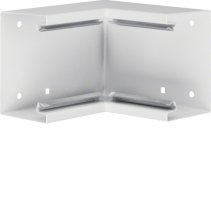 Colț interior din profil de bază tablă de oțel la BRS 70x100mm Capac 80mm alb  , Hager BRS6510049010