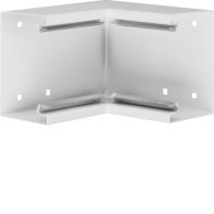 Colț interior din profil de bază tablă de oțel la BRS 70x100mm Capac 80mm alb  , Hager BRS6510049010