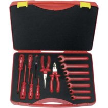 Sortiment de scule de siguranță VDE, 1000 V, 15 bucăți