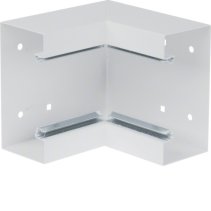 Colț interior din profil de bază tablă de oțel la BRS 70x130mm Capac 80mm alb  , Hager BRS6513049010