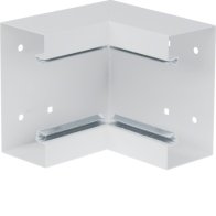 Colț interior din profil de bază tablă de oțel la BRS 70x130mm Capac 80mm alb  , Hager BRS6513049010