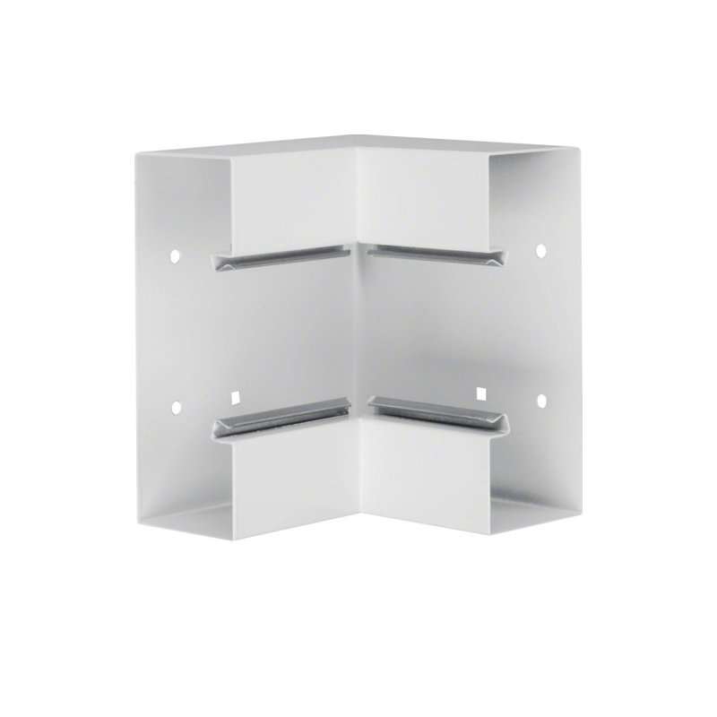 Colț interior din profil de bază tablă de oțel la BRS 70x170mm Capac 80mm alb  , Hager BRS6517049010