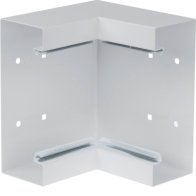 Colț interior din profil de bază la BRS 68x170mm Capac 120mm din tablă de oțel gri deschis  , Hager BRS651704B7035