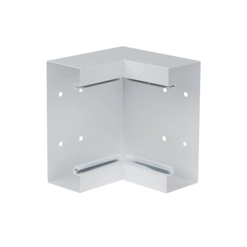 Colț interior din profil de bază la BRS 68x170mm Capac 120mm din tablă de oțel gri deschis  , Hager BRS651704B7035