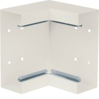 Colț interior din profil de bază la BRS 68x170mm Capac 120mm din tablă de oțel crem , Hager BRS651704B9001