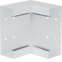 Colț interior din profil de bază la BRS 68x170mm Capac 120mm din tablă de oțel alb  , Hager BRS651704B9010