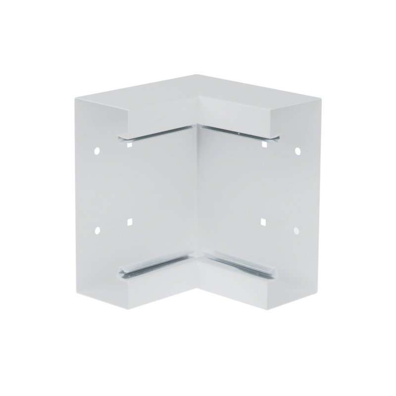 Colț interior din profil de bază la BRS 68x170mm Capac 120mm din tablă de oțel alb  , Hager BRS651704B9010